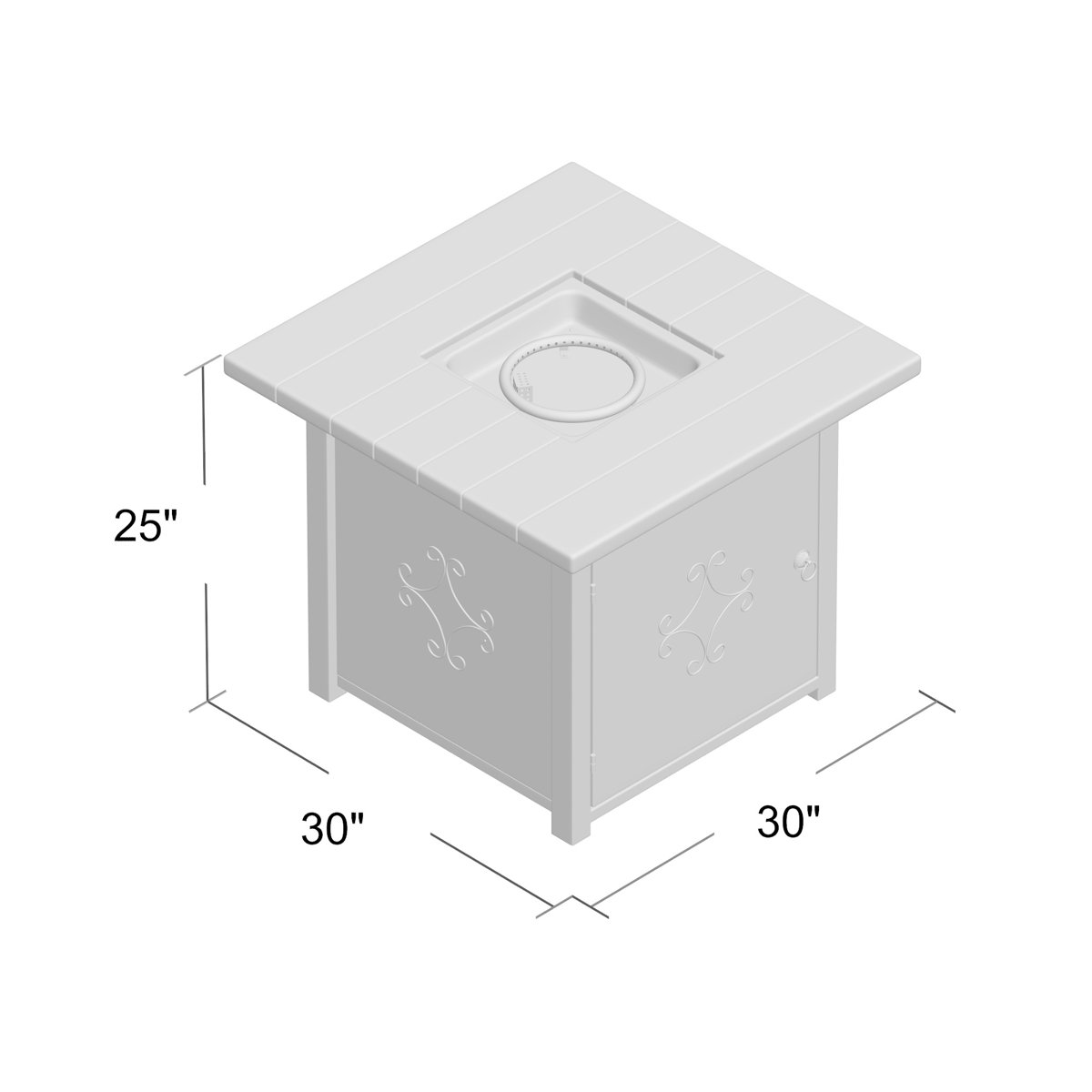 Sol 72 Outdoor™ Maribelle 25'' H x 30'' W Propane Outdoor Fire Pit Table & Reviews Wayfair